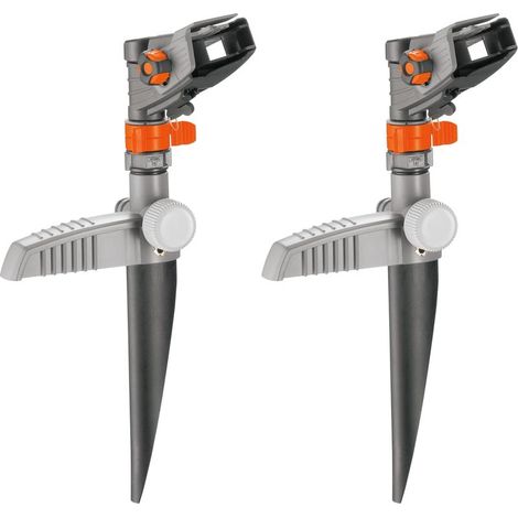 Gardena Comfort Spike Regner: Großflächenregner zur Bewässerung von Flächen von 75 bis 490 m², stufenlos einstellbare Reichweite bis zu 12,5 m (8141-20) (2er-Pack) (1/4)