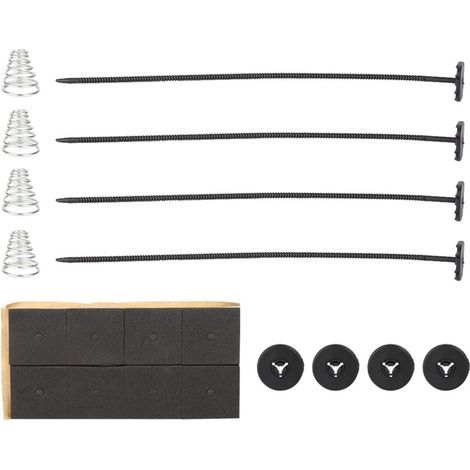MBA1296 disc brake caliper hardware kit, stainless steel front pads, fitting with pins and clips for 406 coupe. (1/5)