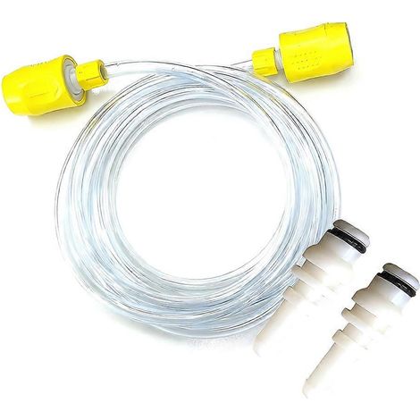 Raccord de buse de tuyau d'arrivée d'eau de 2,5 m avec 2 adaptateurs pour pièces de machines de nettoyage par injection-extraction KARCHER PUZZI 8/1 10/1 (1/5)
