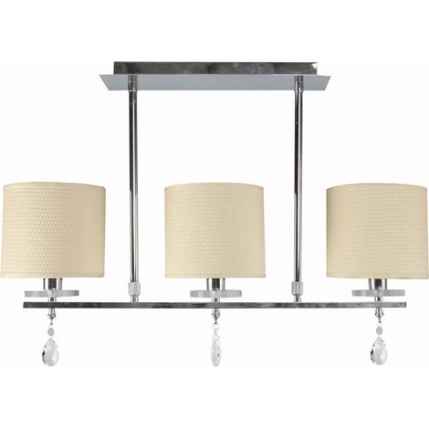 Candellux Estera plafoniera 3xE14 55cm crema cromo (1/2)