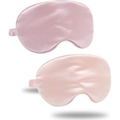 Masque De Sommeil - Satin Polyester Élastique Pour Bloquer La Lumière - Convient À Tous Les Types De Sommeil Et Voyages - 1 Pièce (1/5)