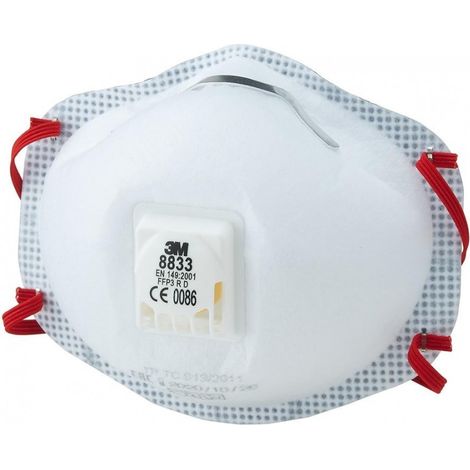 Mascarilla desechable 3M FFP3 con valvula (caja-10)