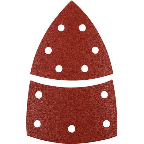Nastri abrasivi triangolari per legno e metallo 100 x 62 93 mm Kwb 12pz (1/4)