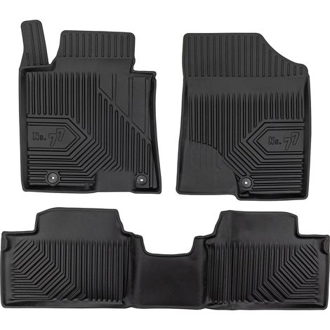 Tapis de Sol de Voiture pour Kia Ceed II 2012-2018 TPE Antidérapant Noir 4Pcs (1/5)