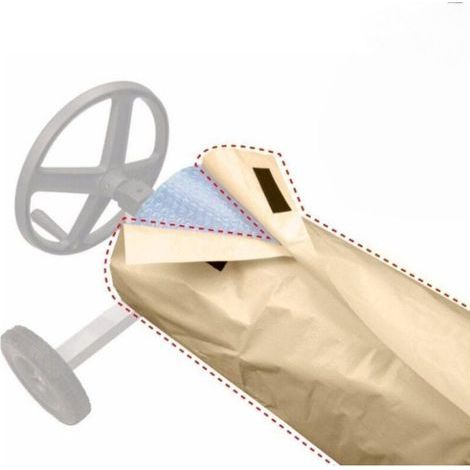 Bâche de protection pour piscine en tissu imperméable (490 x 96 cm), housse de protection pour piscine intérieure et extérieure (1/5)