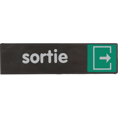 Plaque de porte Sortie - Access 170x45mm - 4037530