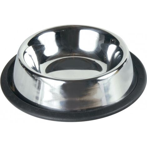 Gamelle écuelle en acier inoxydable pour animaux, 0.2L / ø 15 cm. - animallparadise