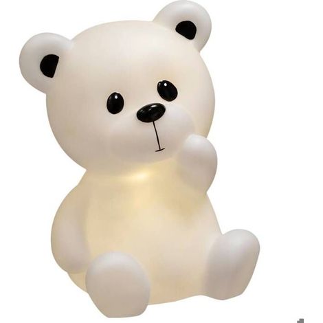 Filiyano-Veilleuse ours pour enfants H30cm - Atmosphera Interior Designer Blanc (1/5)