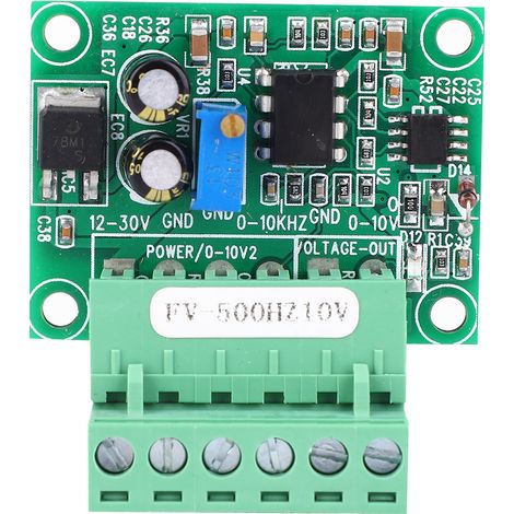 Module convertisseur de tension de fréquence FV-500Hz10V 0  500hz à 0  10V, Signal analogique numérique (1/5)