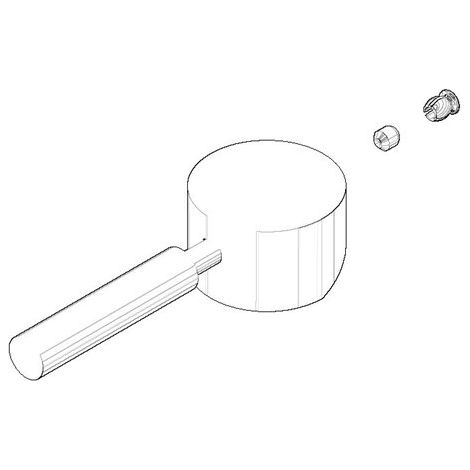 Dornbracht 90208804700-00 Jeu pour lavabo sur pied Pièces de rechange (1/2)