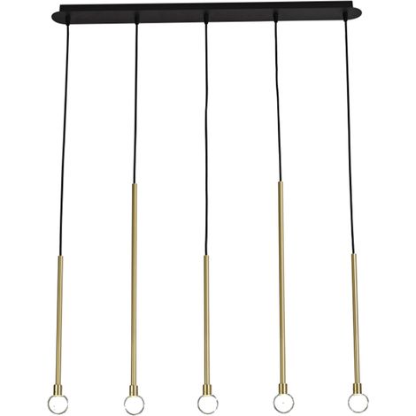 LAMPRA DE TECHO LED  4XG9 3000K NEGRA  DORADA