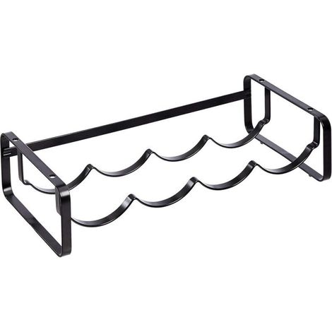 Range-bouteilles empilable pour table, Noir, 9.6P x 41.5l x 20.4H centimètres-DOU (1/4)