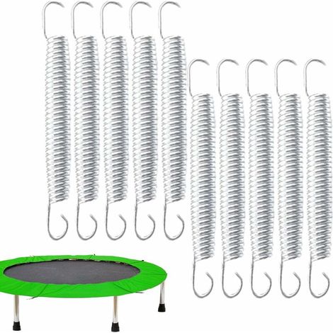 MINKUROW Trampolinfedern  10 robuste Ersatzfedern aus verzinktem Stahl – Universal-Trampolinteile und -zubehör