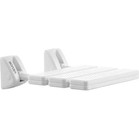 Asiento de ducha plegable de pared, capacidad de carga de 100 kg, color verde militar. (1/2)