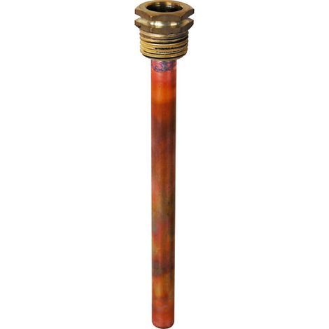 Doigt de gant cuivre Mâle 1/2" (15/21) - Longueur 147 mm - Ø10x11 - Thermador
