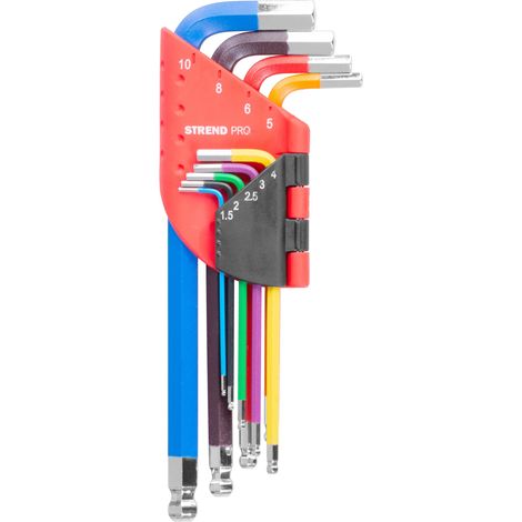 Schlüsselsatz Strend Pro, 9-teilig, Hex, Cr-V, Inbus