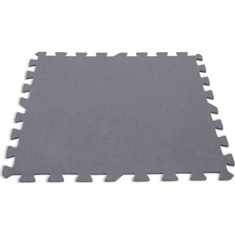 Tapis Mousse 8 pièces Piscine Gris - Intex