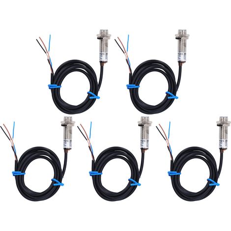 Capteur inductif de proximité NPN 5-30V DC, 5 pièces, détecteur magnétique à effet Hall, composant électronique pour automatisation (1/5)