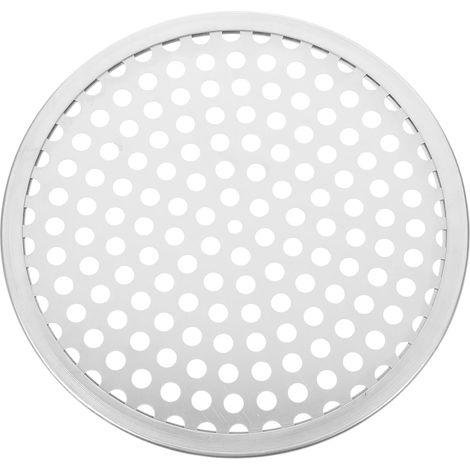 Plaque à Pizza Perforée en Acier Inoxydable 20 Cm Ronde, Accessoire de Cuisson Multifonction Compatible Four, Plat à Pizza pour Cuisson Rapide et Homogène, Fourniture (1/5)