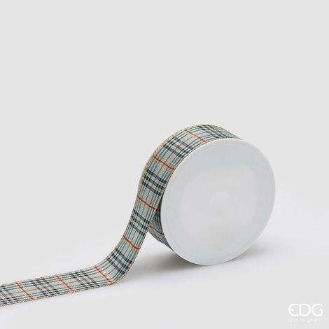 EDG Enzo De Gasperi Nastro Tartan H 4 Cm 20 Mt Sage