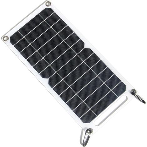Tragbares 10-W-Solarpanel mit USB-Ausgang, flexibles Solarladegerät für Camping und Outdoor-Reisen (1/5)