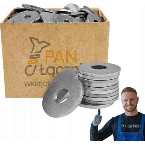 Rondelles Larges Pan Łącznik, M10, Zinguées, Pour Fixation Renforcée, Sac 1 kg (1/5)