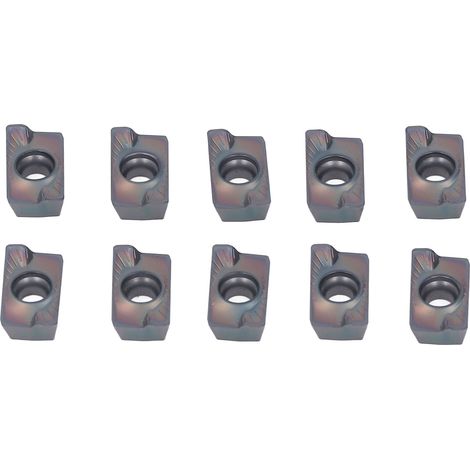 Lot de 10 plaquettes de tournage carbure pour fraisage CNC, outil de coupe pour acier et bois, kit de lames pour tour. (1/5)