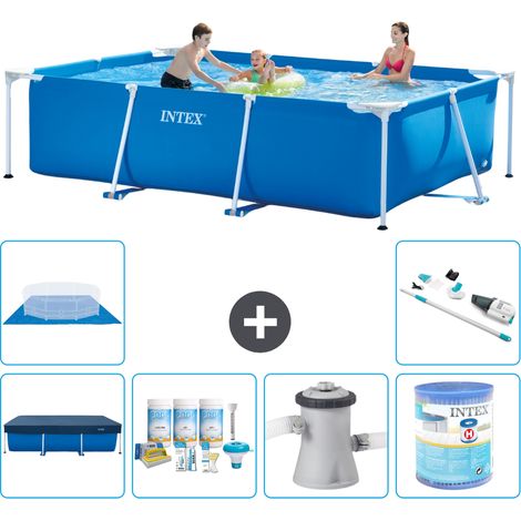 Intex Piscine Tubulaire Rectangulaire - 300x200x75 cm - 7-pièces S30216 (1/5)