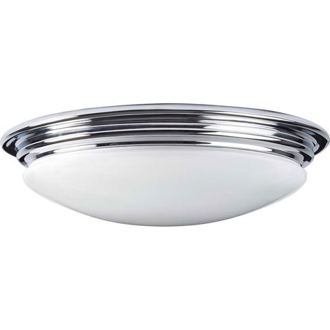 Elstead Brompton - LED Badezimmer Deckeneinbau Deckenleuchte Chrom poliert IP44 (1/4)