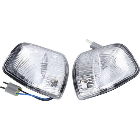 Coppia di indicatori di direzione per specchietto retrovisore di ricambio 68302828AA per Dodge Ram 1500, 2500, 3500, 4500, 5500 (colore trasparente),