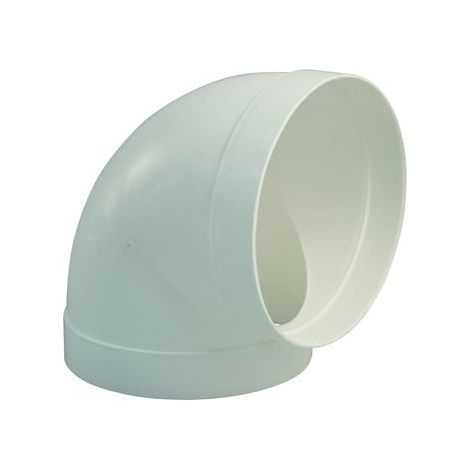 Marley Bogen 90 ° rund für Rohr 125 mm Ø, weiß Lüftungsrohre