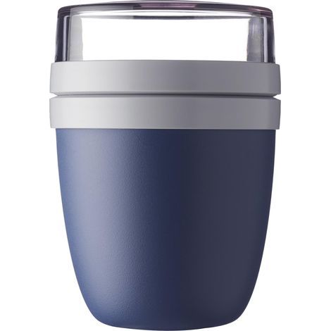Ellipse Lunch Boxes - Convenient Cup for Cereal, Yogurt or Takeaway - Freezer, Microwave and Dishwasher Safe, Nordic Denim (1/5)