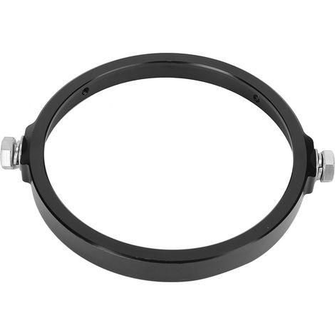 Support de phare rond universel 5,75 pouces en alliage d'aluminium pour moto - Noir (1/5)