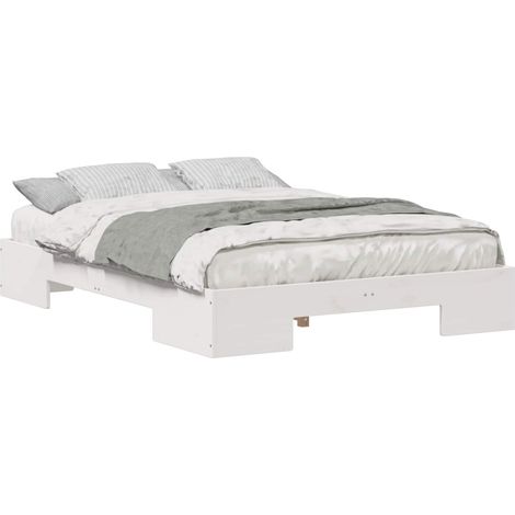 Maison Exclusive - Estructura de cama Blanco 135 x 190 cm