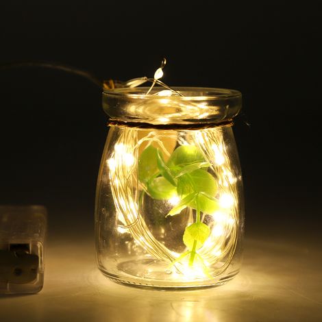 Guirlande lumineuse 100 LED blanc chaud pour chambre, jardin, terrasse, paysage, décoration de fête, maison, extérieur étanche (1/5)