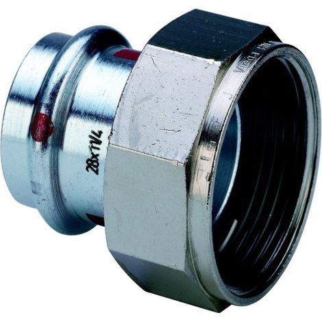 Viega Union Prestabo 559229 42 mm x G 1 3/4, acier non allié, joint plat, SC-Contur (1/3)