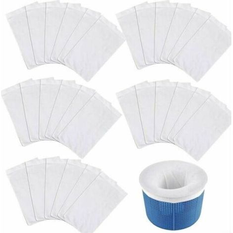 Lot de 30paires de chaussettes de piscine pour filtre de piscine, panier de nettoyage pour piscine enterré ou hors sol (1/5)