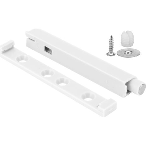 Loquets magnétiques à pression pour portes, amortisseurs de porte, placards de cuisine, tiroirs, articles ménagers, blanc, taille S (1/5)