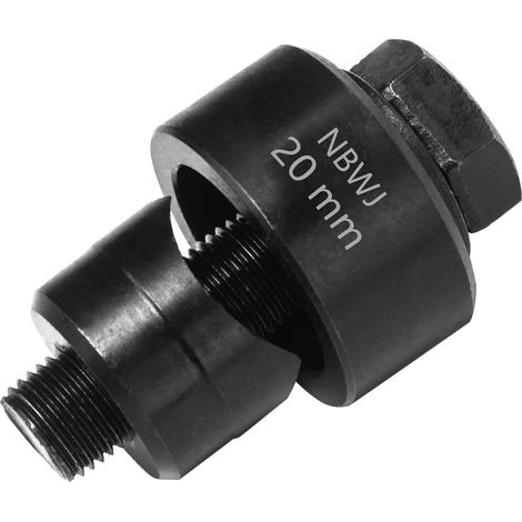 Perforatrice en Métal Diamètre 20 mm Hexagonale Emporte-Pièce pour Évier Inox Ouvre-Trous Perforateur de Trous en Tôle de Acier pour évier, Plaque en Acier, Inoxydable, Métal (1/5)