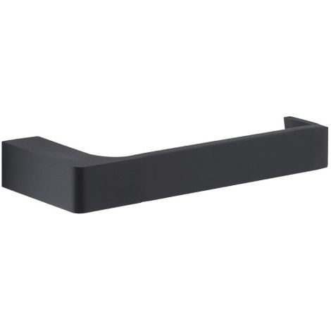 PORTA ROTOLO DA PARETE IN OTTONE NERO OPACO MODELLO PIRENEI - DIM. CM (LXPXH): 16,6×6,6×2,6 - NERO OPACO - GDY (1/2)