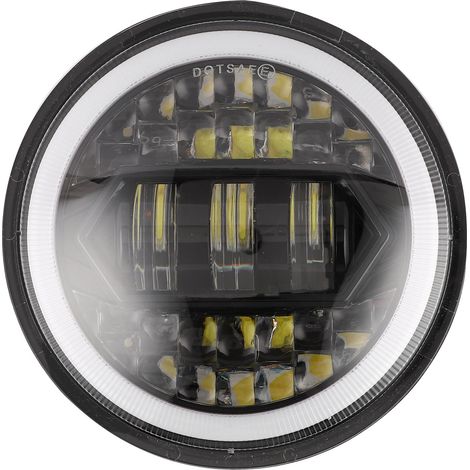 5,75-Zoll-LED-Motorradscheinwerfer, 20.000 lm, hohe Helligkeit, IP67 wasserdicht, mit H4-H13-Adapterkabel