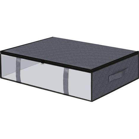 Unterbett Aufbewahrungstasche mit Durchsichtigem Deckel Große aus Vliesstoff und (1/5)