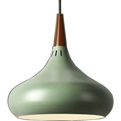 Art-Deco-Pendelleuchte, Vintage-Lampenschirm, Pendelleuchte im Loft-Stil, Retro-Deckenleuchte, Pendelleuchte für Kaffeebar oder Küche, 200 x 280 mm (grün und schwarz) (1/3)