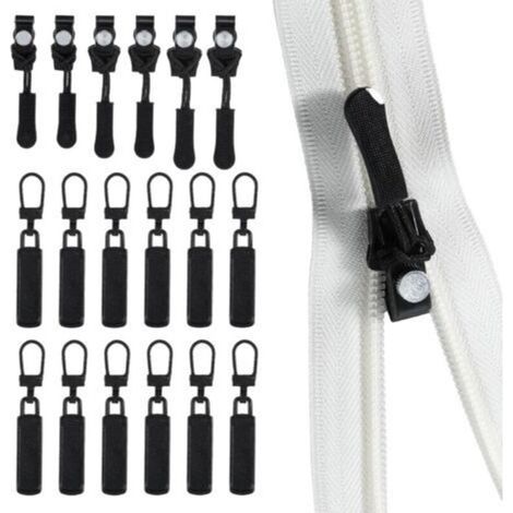 Reißverschluss-Reparaturset – 24-teilig – 3 Größen – Zur Reparatur von Universal-Reißverschlüssen – Für Kleidung, Bettwäsche, Taschen, Jacken (1/4)