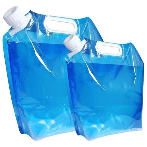 Lot de 2 bidons d'eau potable pliables et portables (1/4)