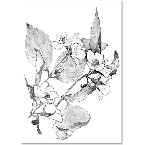 Tableau branches en fleurs - 60 x 80 cm (1/4)