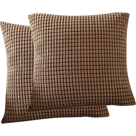 100% cotton pillowcases, soft classic embroidery. Decorative square vintage retro cushion cover for living room, sofa, bedroom (45.7 x 45.7 cm) (1/5)