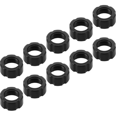 10 Pièces Écrous de Support de Téléphone Noir en Plastique pour Voiture, Fixation Solide et Compacte, Adaptés aux Grilles D'aération Avant et Arrière (1/5)