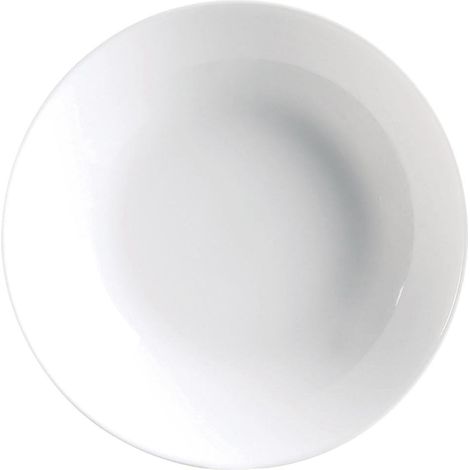 6 Assiettes 20 cm-Diwali, Opale-Verre trempé, Blanc (1/2)