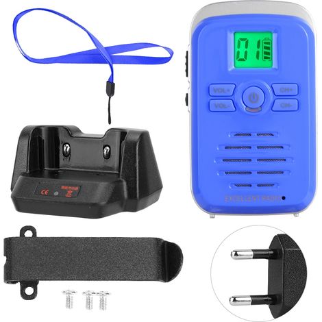 Talkie-walkie sans fil ultra-fin TD-Q3 Mini 110-240 V Bleu Norme européenne (1/5)
